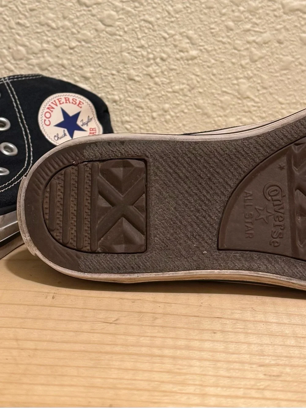 Converse High Top Sneakers - Navy and White